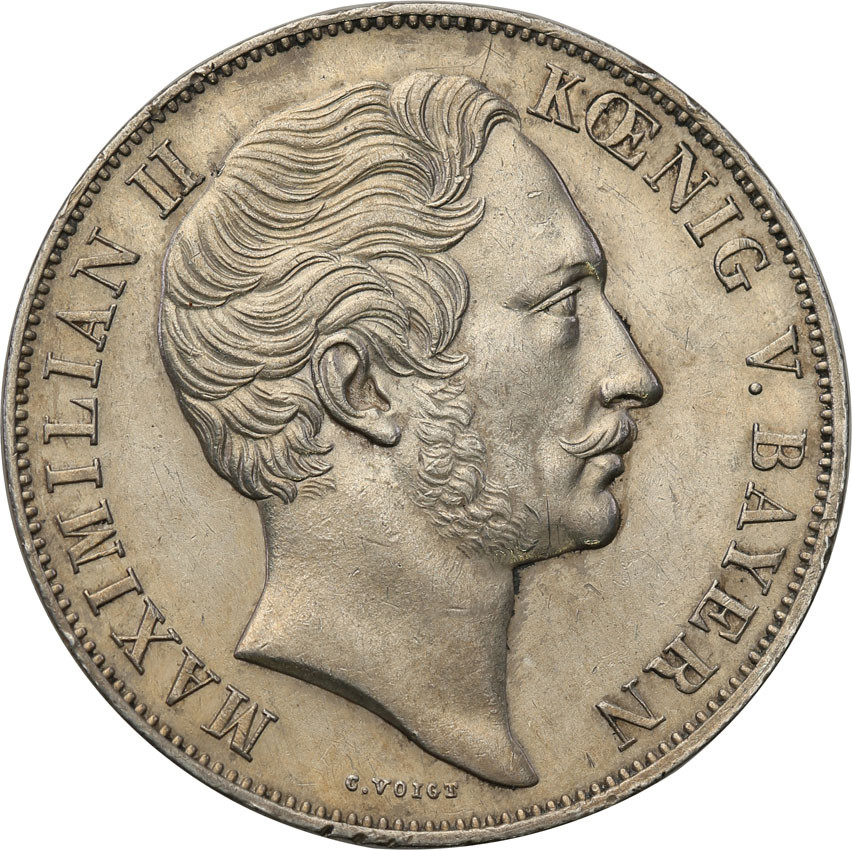 Niemcy, Bawaria. 2 guldeny 1855, Monachium